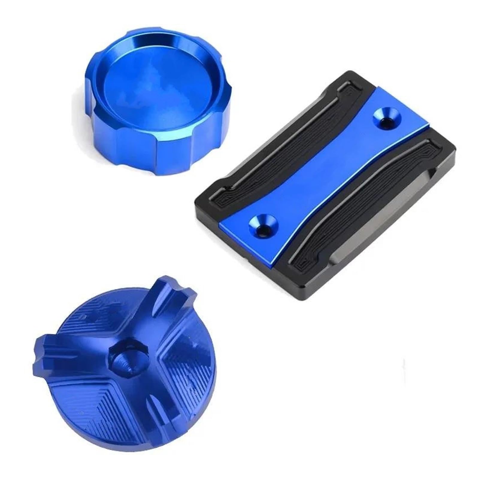 Tapón Llenado Aceite del Motor para MT-07 2025 2024 MT 07 2014-2025 2022 Accesorios De Motocicleta Tapa del Depósito De Líquido De Freno Delantero Y Trasero Tapa De Aceite del Motor(Azul,A)