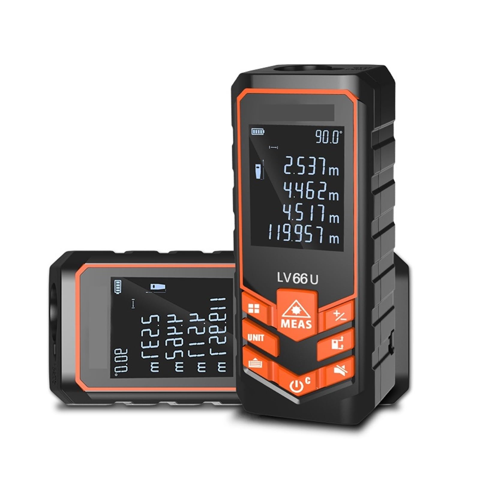 Telémetro láser Medidor de Distancia de Nivel automático Instrumento de medición de análisis electrónico Telémetro 40m - 120M Alta precisión(66U,50m)