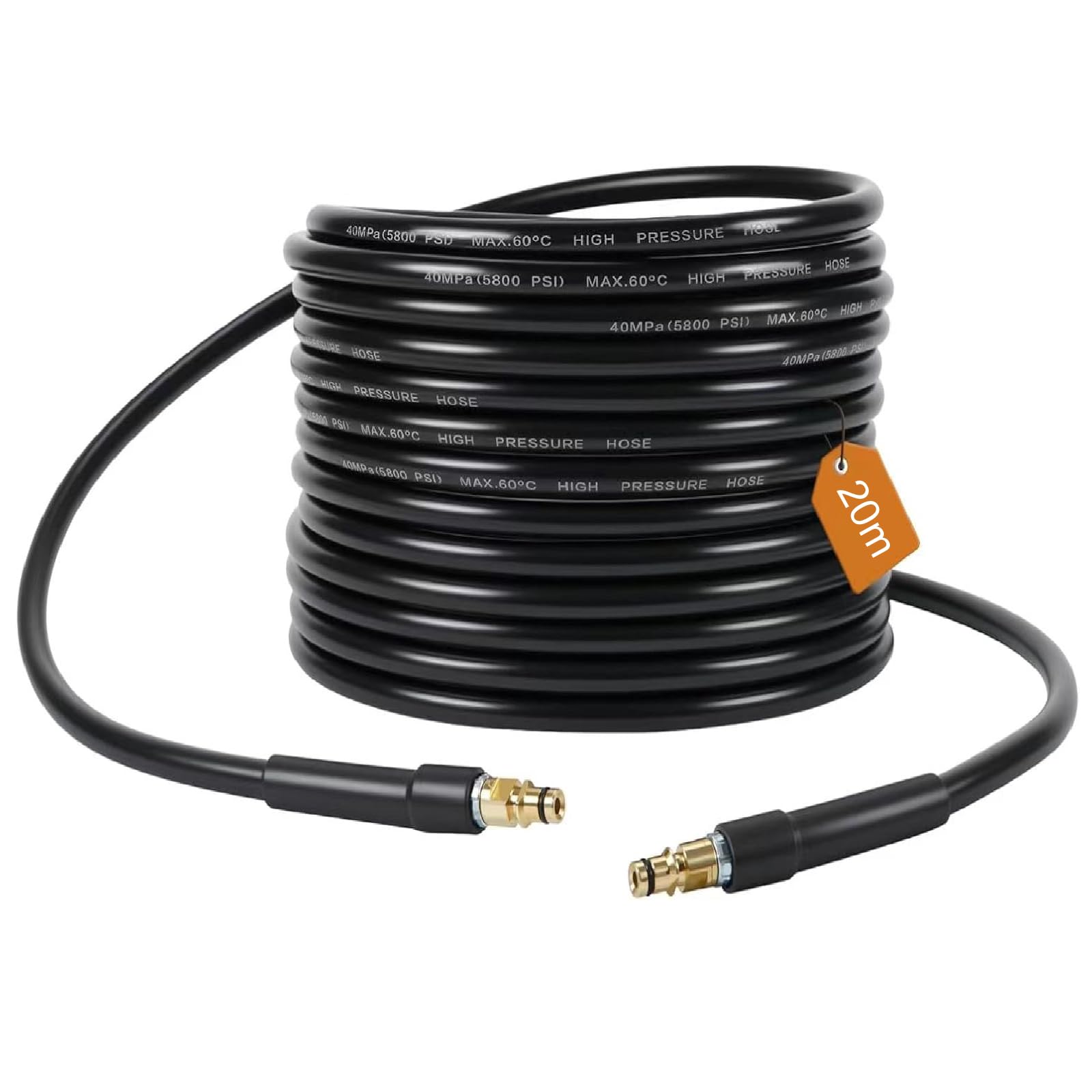 10m / 32Ft High Pressure Washer Replacement Hose for Karcher K Series K2 K3 K4 K5 K6 K7, High-Pressure Reinforced Hose with Quick Click Plug Connector,Jet Wash Pipe Cleaning Car Road Garden — view 8