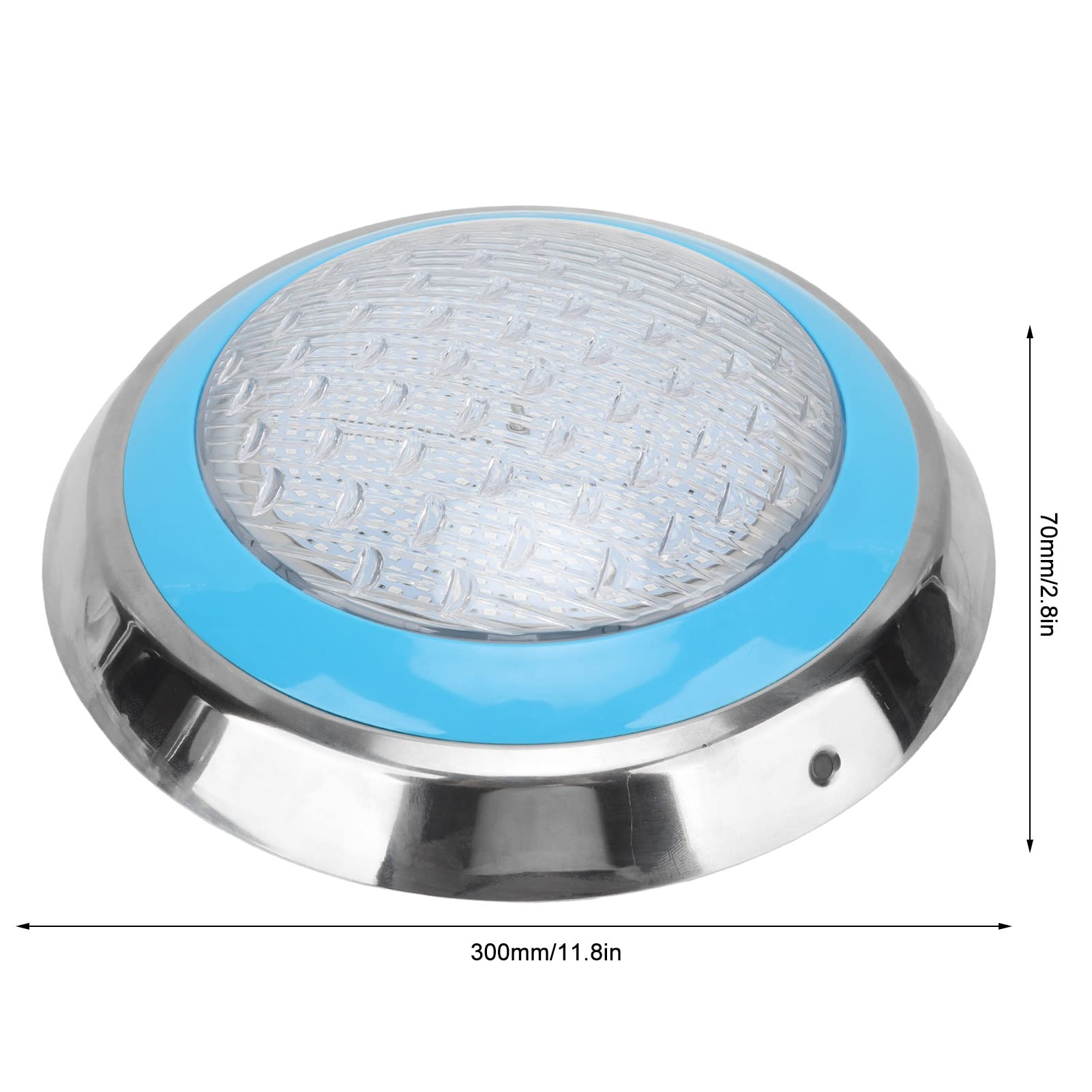 Zunate 45W RGB Unterwasser-Poolleuchte |Farbwechsellampe aus Edelstahl für Pools, Brunnen, Teiche