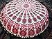 Tradizionale Jaipur piuma di pavone Mandala cuscino da pavimento, grande, decorativo federe 81,3 cm rotondo pouf ottomano, boho copricuscini, cuscino indiana