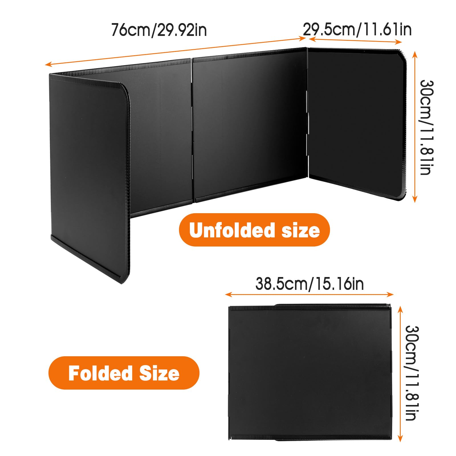 76*29*30cm Protection Anti-éclaboussures Pliable, 3Côtés Plaque Anti-projections Pliable, Plaque Anti Projection de Cuisson Résistant à la Chaleur, Plaque Anti Projection Cuisine pour Cuisson/Rôtir