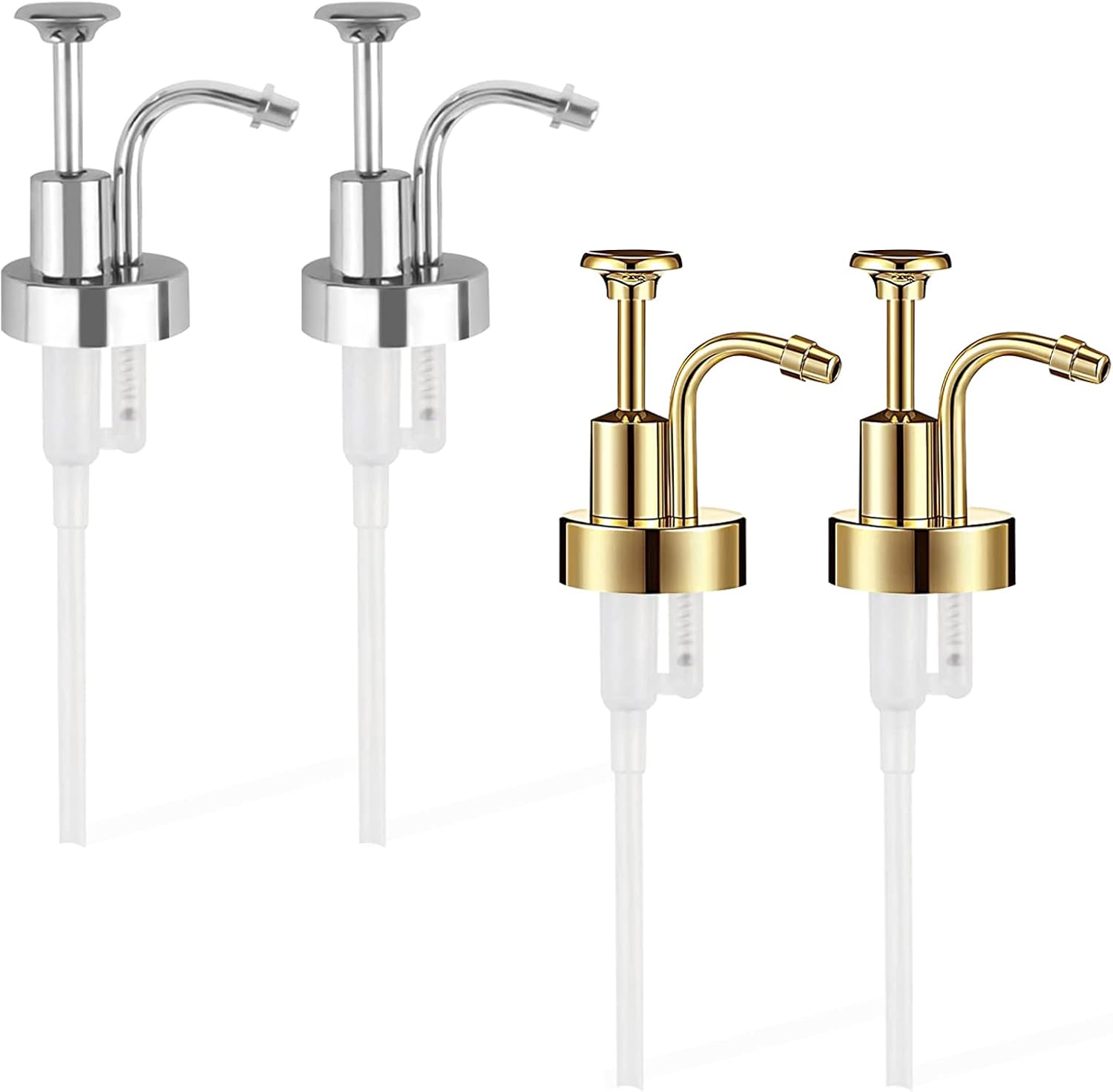 BangBoom 4 Pieces Coffee Syrup Pump, Skinny Syrup Pumps Fit