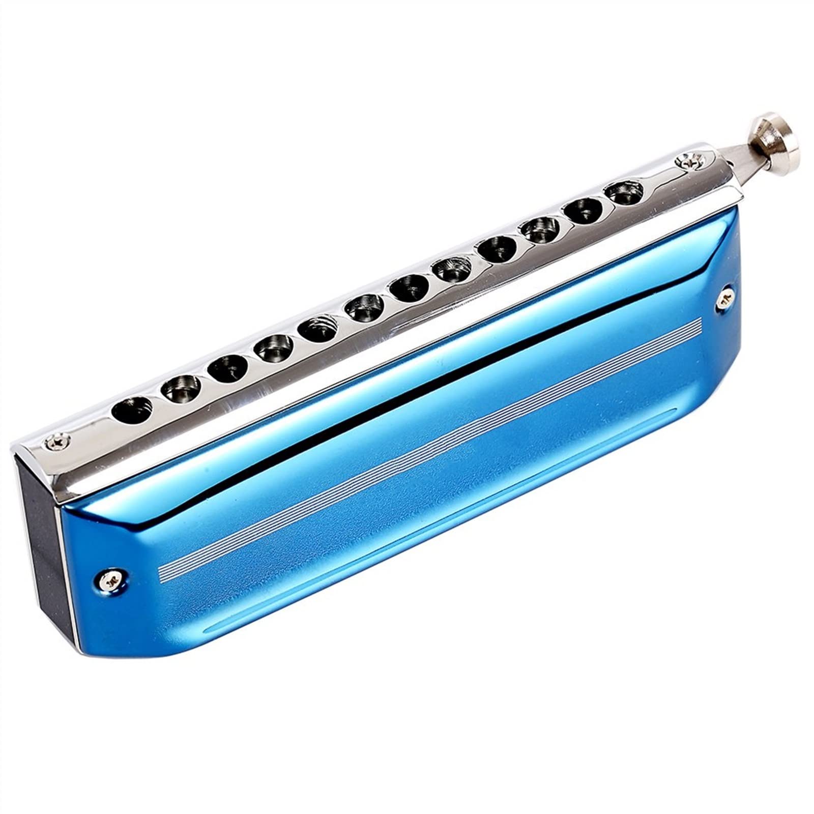 Armonica Cromatica Esecutore 12 Fori 48 Tono Armonica A Bocca Chiave di Strumenti Musicali CA Armonica per Principianti (Color : Key-BB)