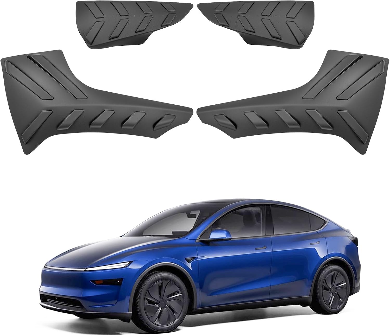 Bumper Cover Fits for 2019-2024 Tesla Model Y Front & Rear Bumper Protector Compatible with Model Y Exterior Accessories Bumper Corner Guard