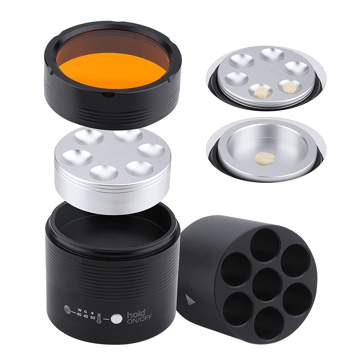 ANNWAH Dental Resin Heater with Filter Cover,Dental Composite Warmer Used to Heat Resin,Composite Resin Heater Improve Resin Properties