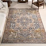 nuLOOM Ethel Medallion Fringe Area Rug, 8' x 10', Rust