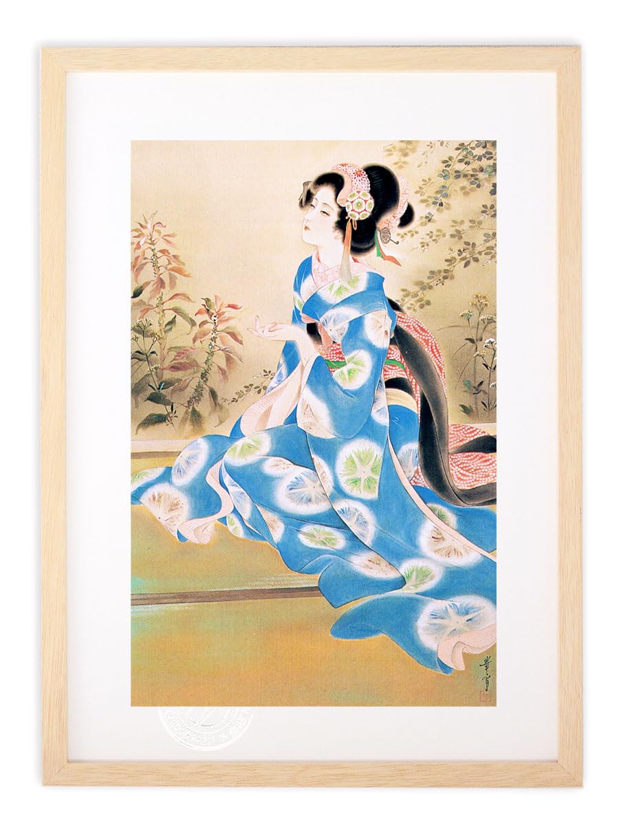 Amazon.co.jp: 版画 絵画 名画 日本画 雁わたる頃 高畠華宵 インテリア