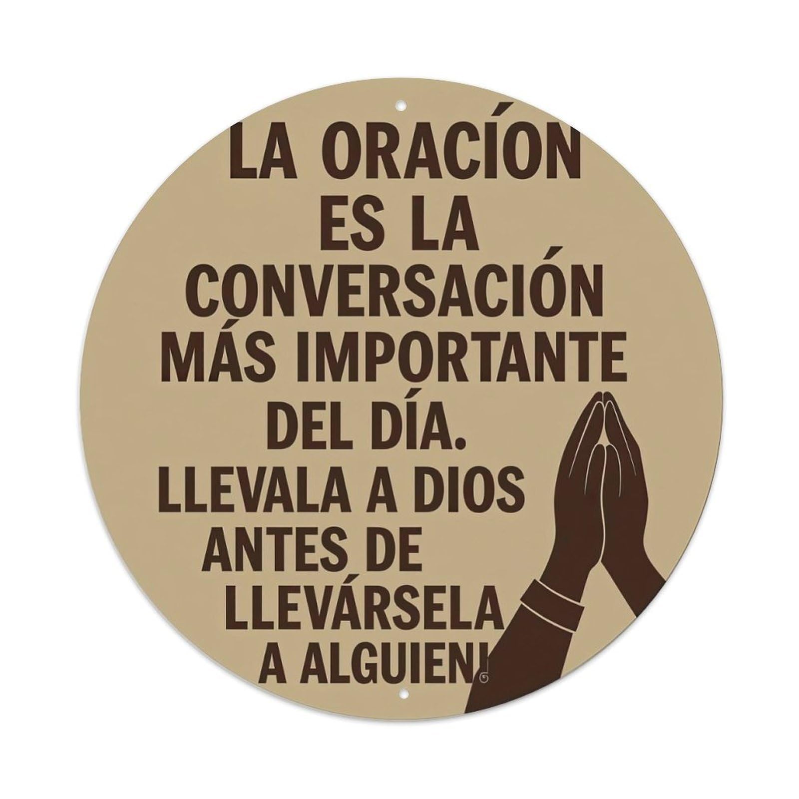 Prayer Is The Most Important Conversation Of The Day Metal Tin Sign