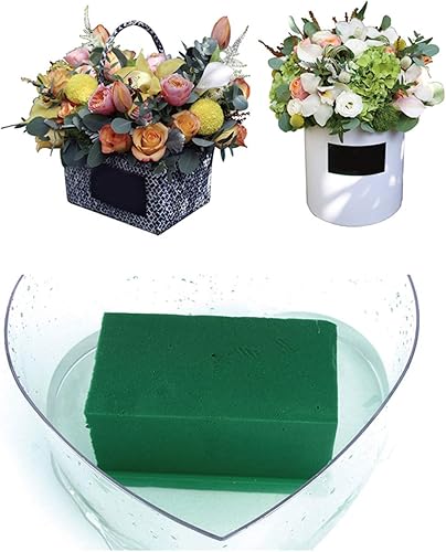 Miniatura 9 de 3 ladrillos de espuma floral, bloques verdes de espuma de flores para floristería, suministros de ladrillo para manualidades de floristería