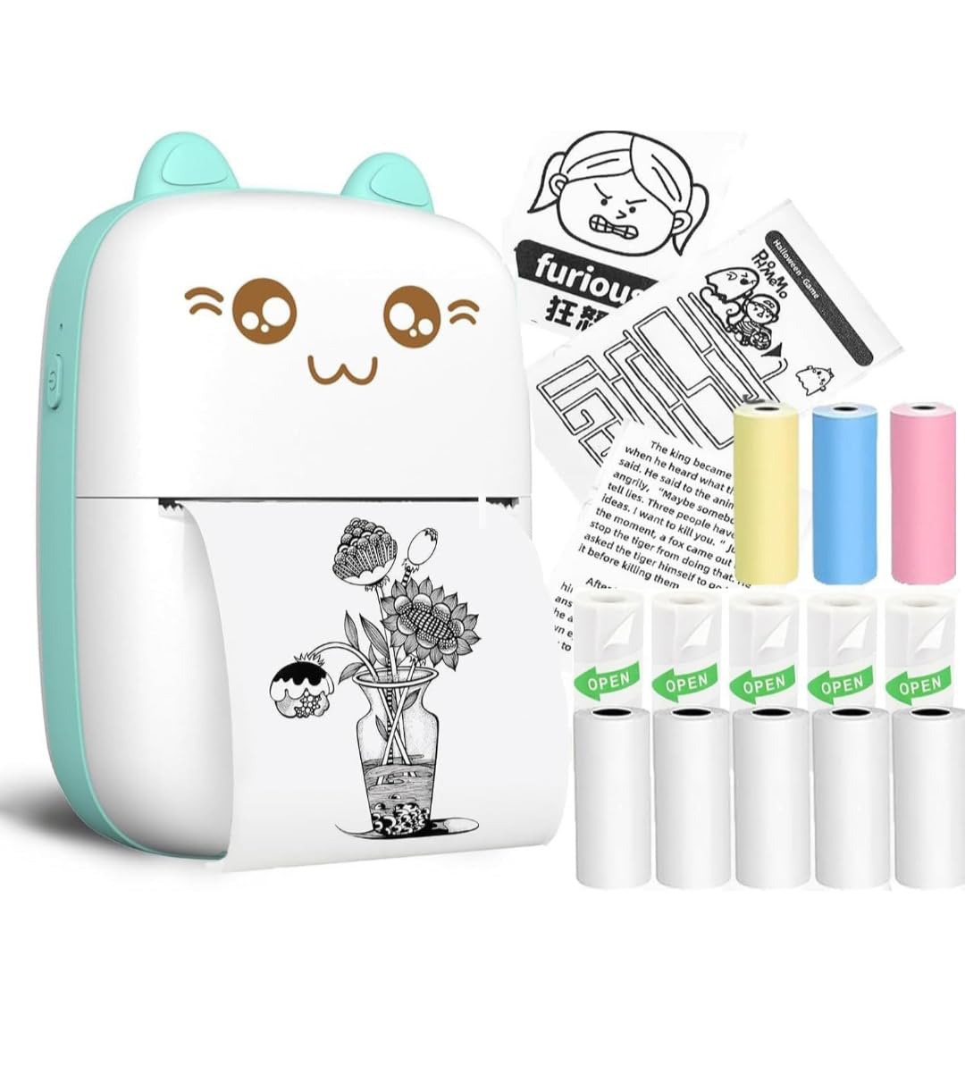 G Traders Mini Bluetooth Thermal Printer, Portable Label Printer Inkfree Printer for Android & iOS System, Black on White Thermal Printer. (B0DHW5WDYK) Amazon Price History, Amazon Price Tracker