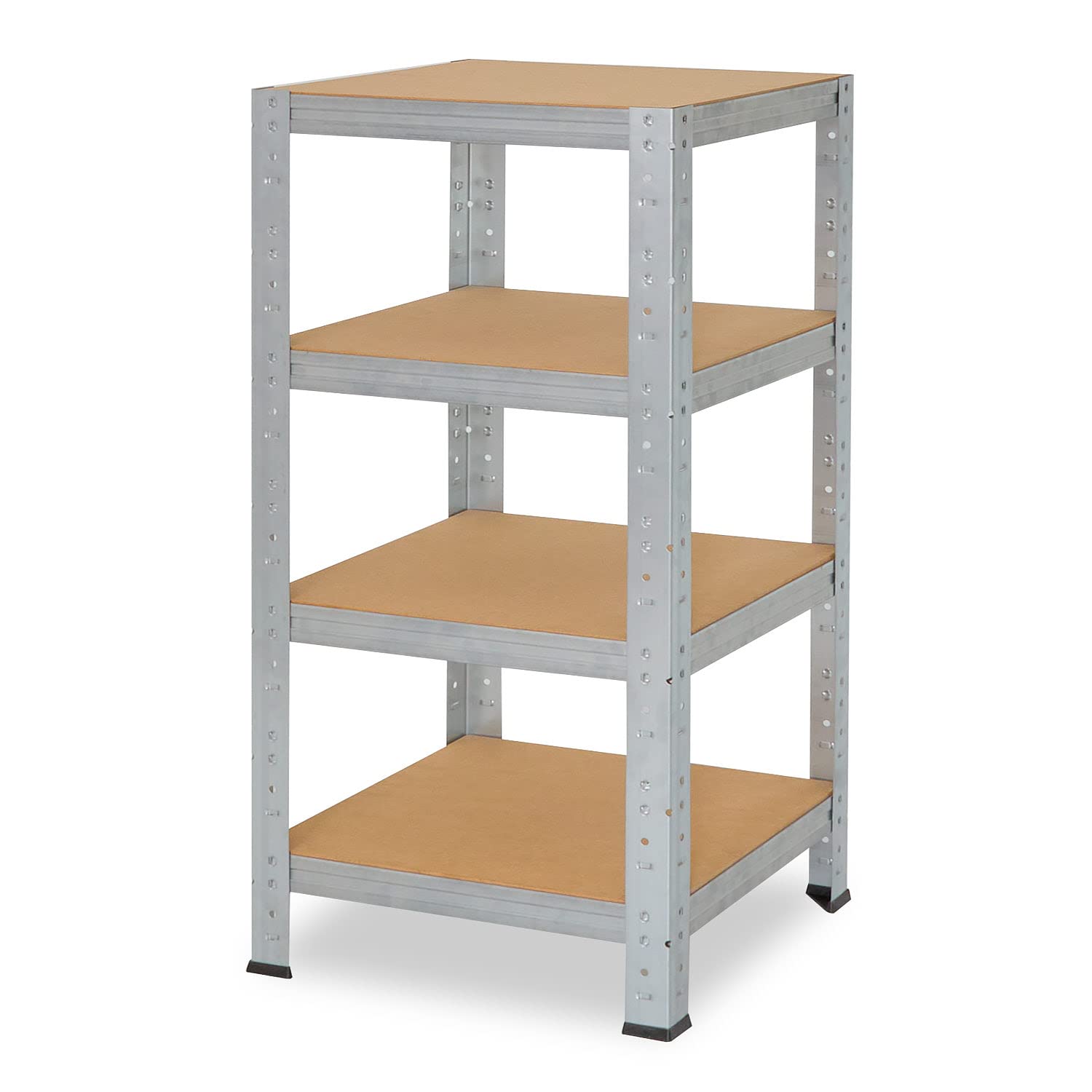 Scaffale Metallico Shelfplaza 230x100x30cm - 5 Ripiani HDF, Capacità 175kg Per Garage, Cantina O Officina - Foto 4