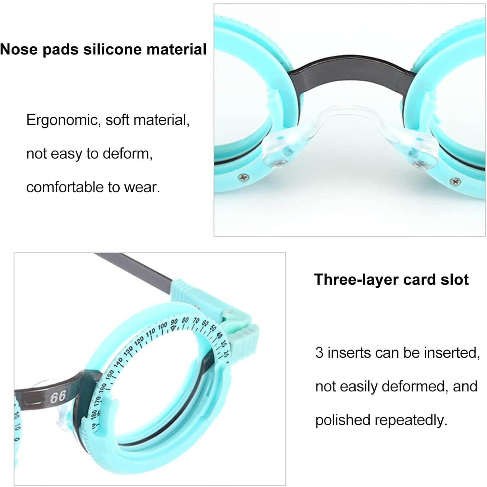 COYEUX Optische Linsenprüfrahmen, debugbarer Spiegelrahmen, 50-72 mm allgemein, für Spiegelspezialisten, Krankenhausoptiker, Schulen