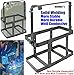 Jerry Can Mounting Holder 5 Gallon 20 Liter Tank Mounting Rack Right Side Lock Lid Bracket Lockable Jerry Gas Tank Holder Rack Frame by Amebee for 20L Tank Holder (Deep Green)