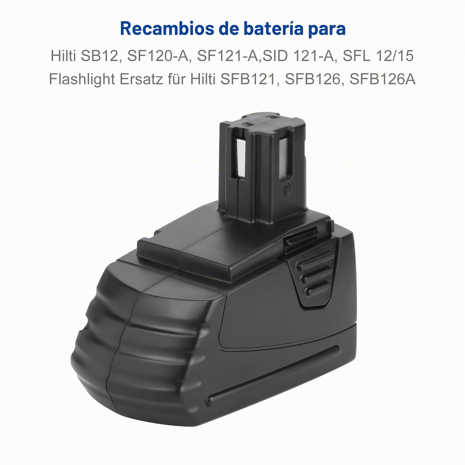 Shentec Batería Ni-MH de 12V 3500mAh, Compatible con Hilti SB12,SF120-A,SF121-A,SID 121-A,SFL 12/15 Flashlight de Repuesto para Hilti SFB121,SFB126,SFB126A
