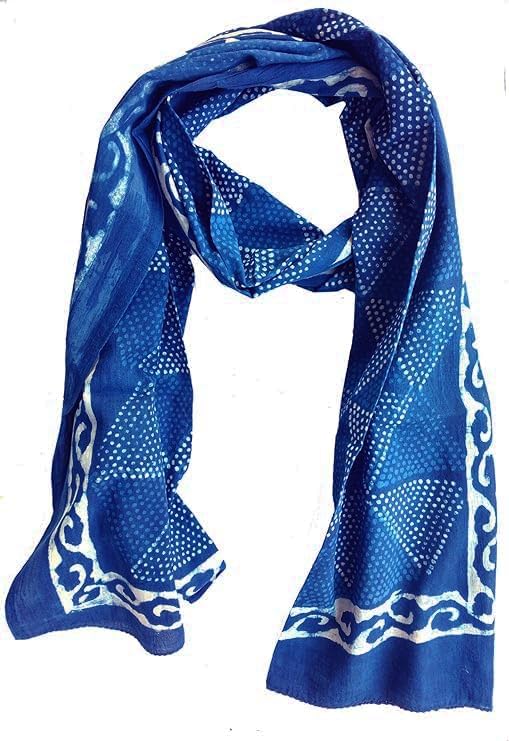 Rastogi Handicrafts Cotton Scarfs For Women’s Apparel Fabric Hand Block Printed 70 x 20 Inch Mini Stoll For Girls3