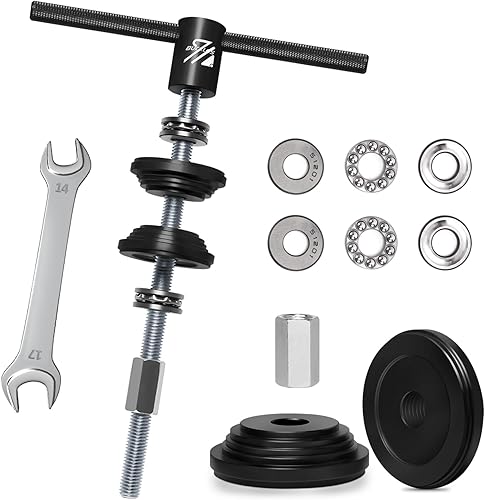 BUCKLOS Herramienta de presión para auriculares de bicicleta, kit de herramientas de instalación de soporte inferior, herramienta de prensa de