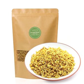 GOARTEA 250g / 8.8oz Natural Sweet Osmanthus Flower Tea Fragrant Osmanthus Flower Herbal Dried Buds