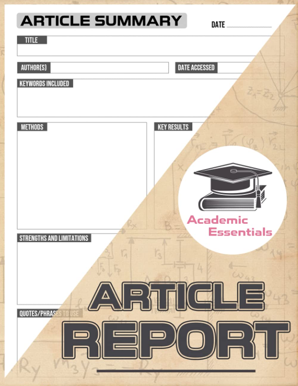 Article Report: The Ultimate Student Article Summary Reading Report Planner For Effective Study
