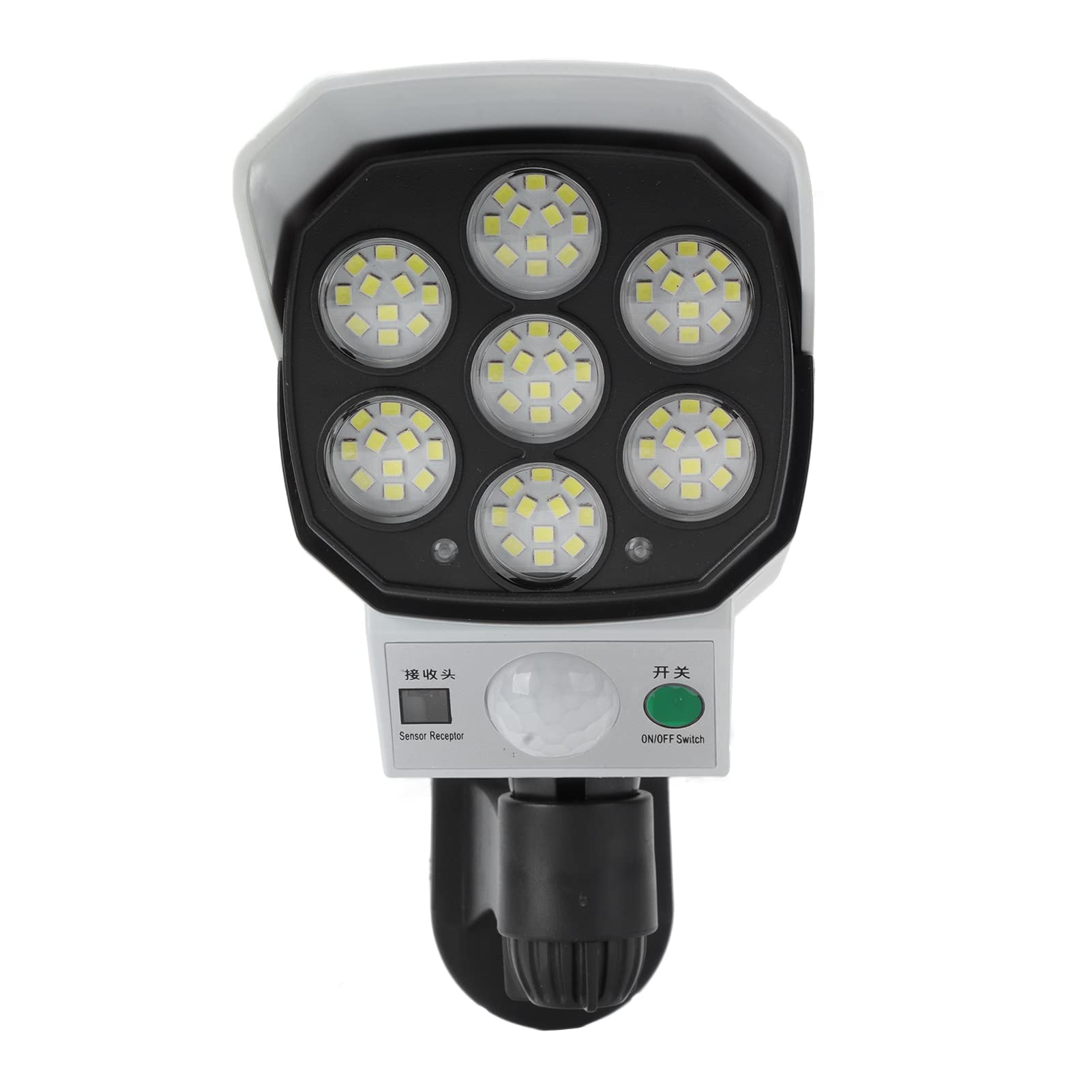 Lumière de Moniteur de Caméra Factice, Caméra de sécurité à énergie Solaire Fausse Surveillance sécurité Lumière Solaire LED Simulation Haute luminosité, Caméras de Surveillance