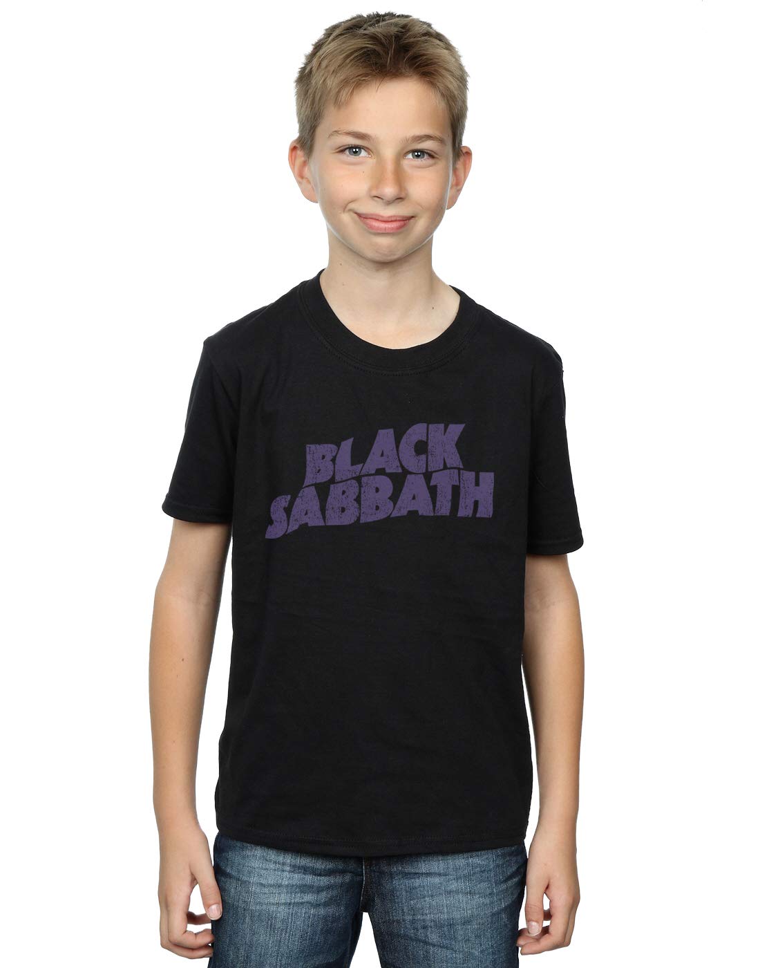 Black Sabbath Boys Distressed Logo T-Shirt 5-6 Years Black