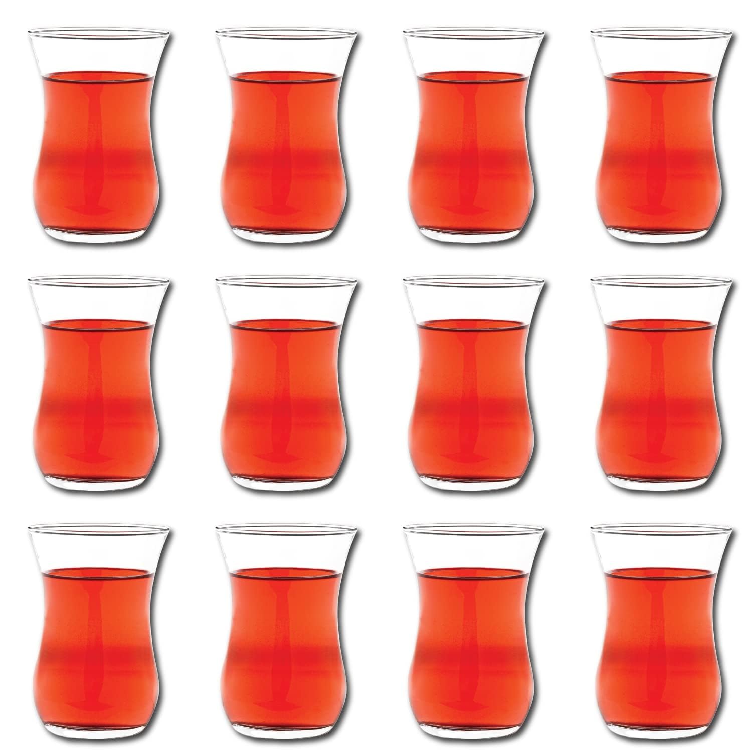 Authentic Turkish Tea Cups - Set of 12 -1