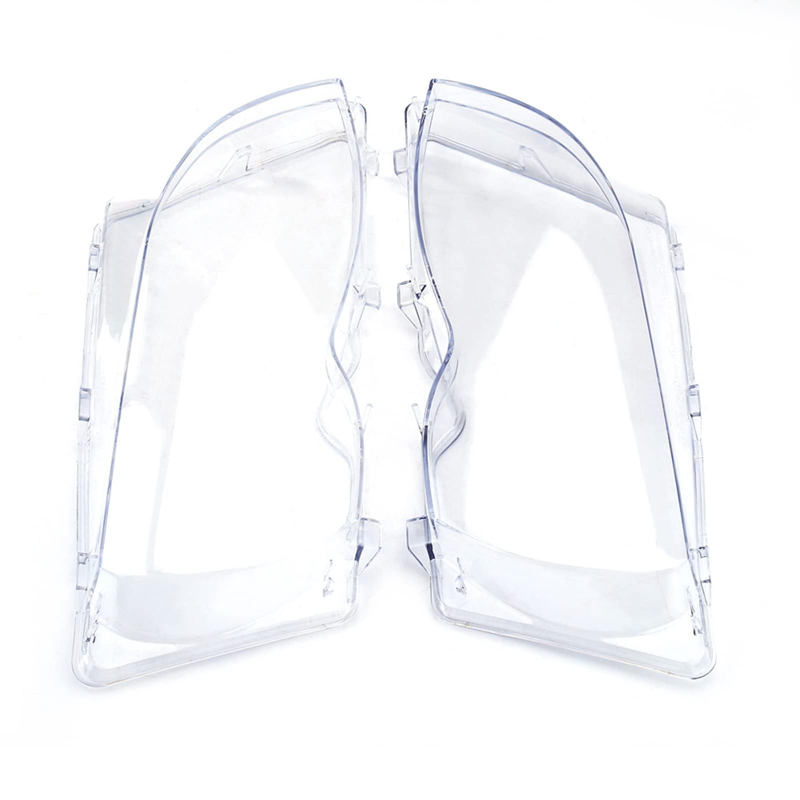 Ejoyous 1 Par de Cubiertas de Cristal para Faros Delanteros de Coche Izquierdo Y Derecho para E46 4D 320i/325i/325xi/330i/330xi 02-05 63126924043 63126924044