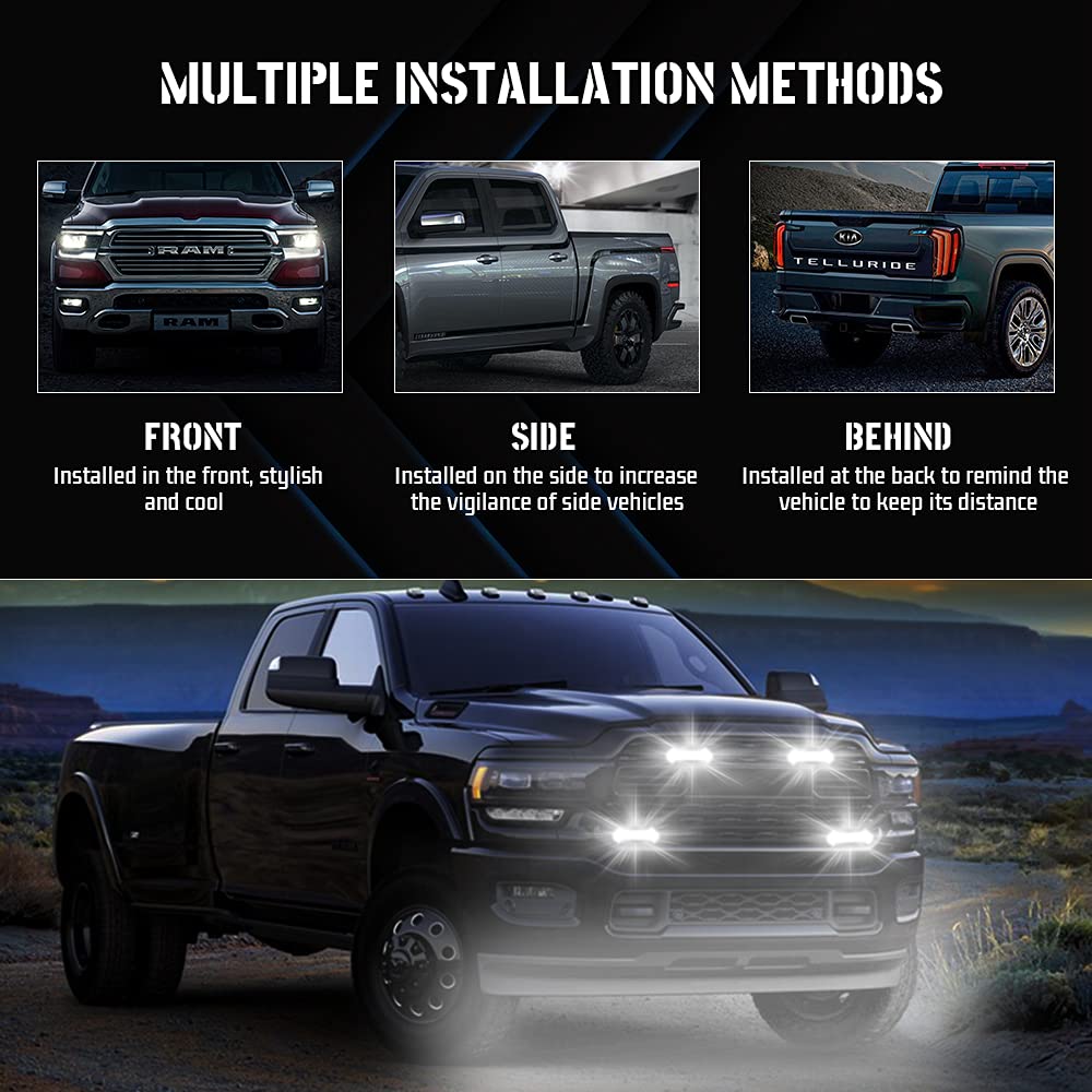 Luci Ingombro LED Sidaqi 12-24V - 6 LED, Ambra, Per Camion E Camper, 6 Pezzi - Foto 13