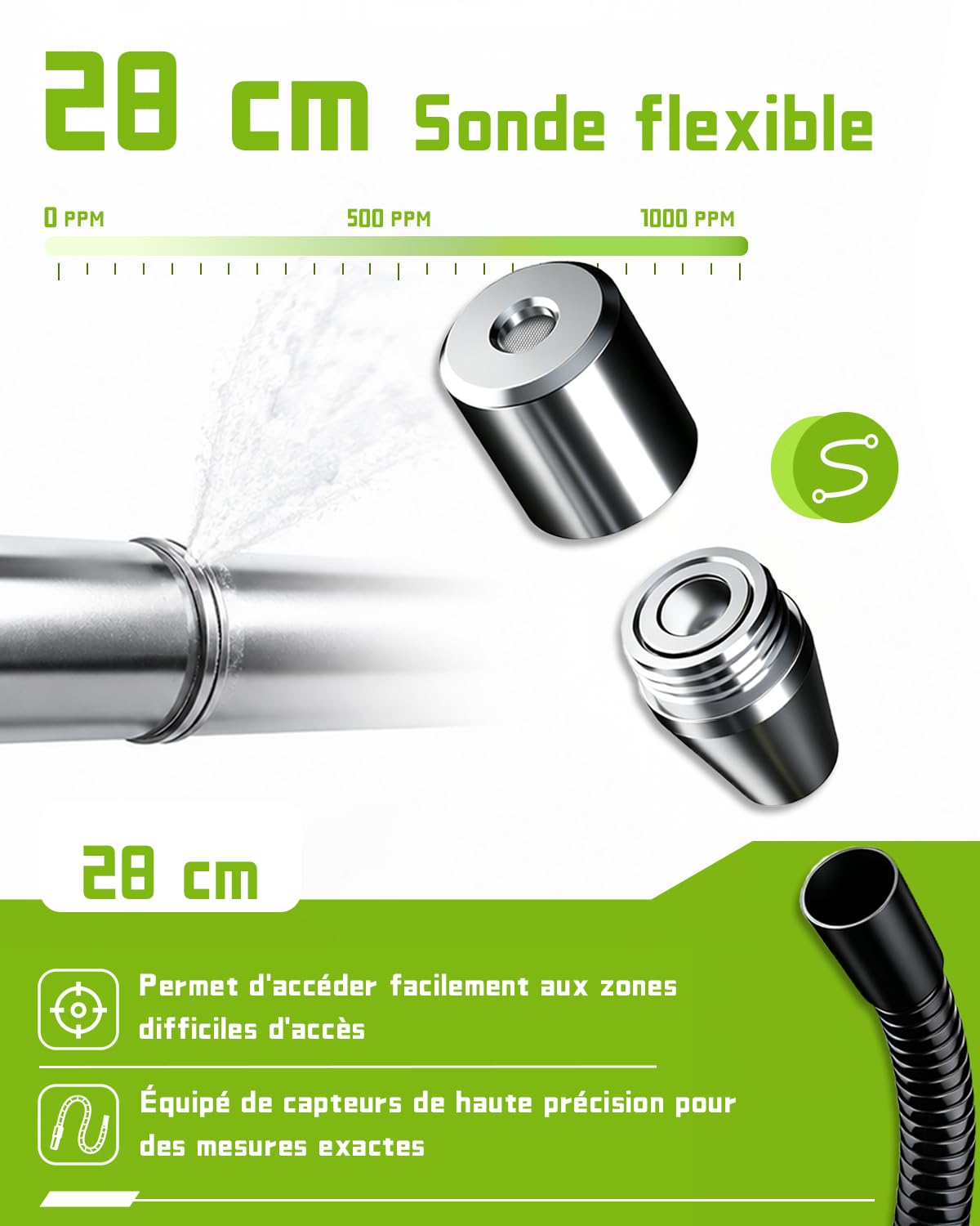 Détecteur de Fuite de Réfrigérant Rechargeable, Détecteur Fuite de fréon