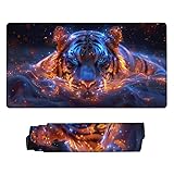 【IMPERMÉABLE ET FACILE À NETTOYER】: Surface imperméable physique haute densité. En utilisation quotidienne, si l'eau ou la boisson saupoudrée sur le tapis de souris, formera une petite goutte, pas facile à pénétrer. S'il est sale, il est pratique de le laver à la main ou dans une machine à laver