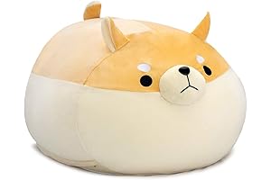 Adorable Yellow Dog Shiba Inu Plush Bean Bag Chair Cover for Kids