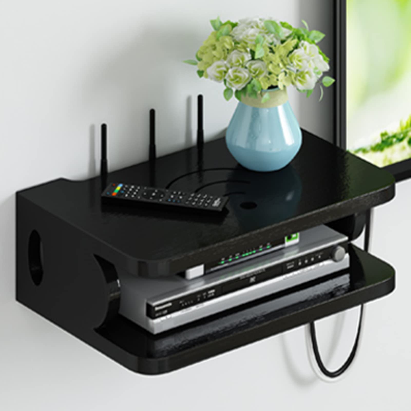 Pvc Router Rak Router Cover Router Storage Box With Cable Management - Large PVC WiFi ...