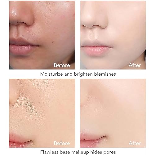 Miniatura 5 de LELEBEAR Ordolava Flawless CC Cream, Champiñón de Cabeza de Champiñón, Crema CC impecable Hidratante Control de Aceite Corrector de Larga Duración