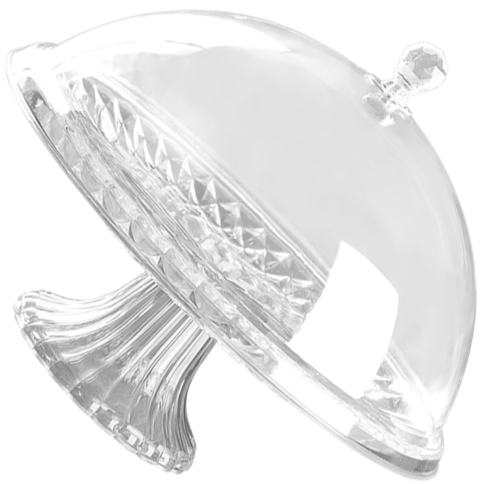 jiingekk Trendy European Designs Clear Lidded Fruit Pastries Sturdy Serving Tray for Kitchen Dining Event and Gift Clear Lid Dessert Platters