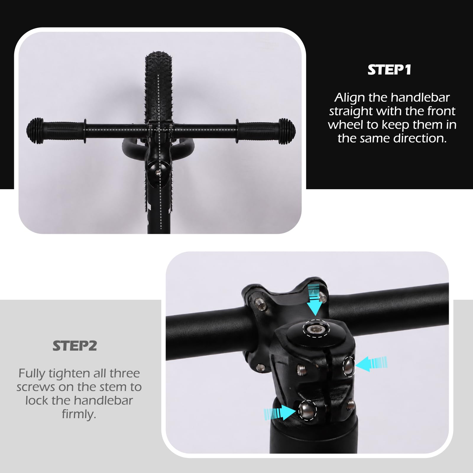 Hello-5ive Bici da 30,5 cm per ragazzi e ragazze di 3, 4, 5, 6 anni, con telaio in nylon leggero, senza pedali per bambini, con sedile regolabile e pneumatici pneumatici
