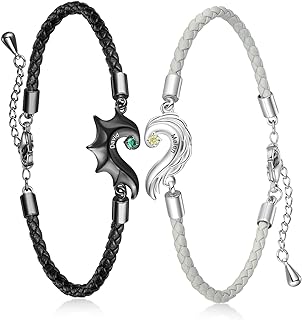 Couples Bracelets for Him and Hers Personalized Matching Bracelets for Couples Boyfriend and Girlfriend Birthday Anniversary Christmas Sweet Relationship Custom Bracelets for Couples