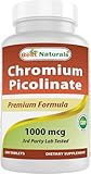 Best Naturals Chromium Picolinate 1000mcg 240 Tablets