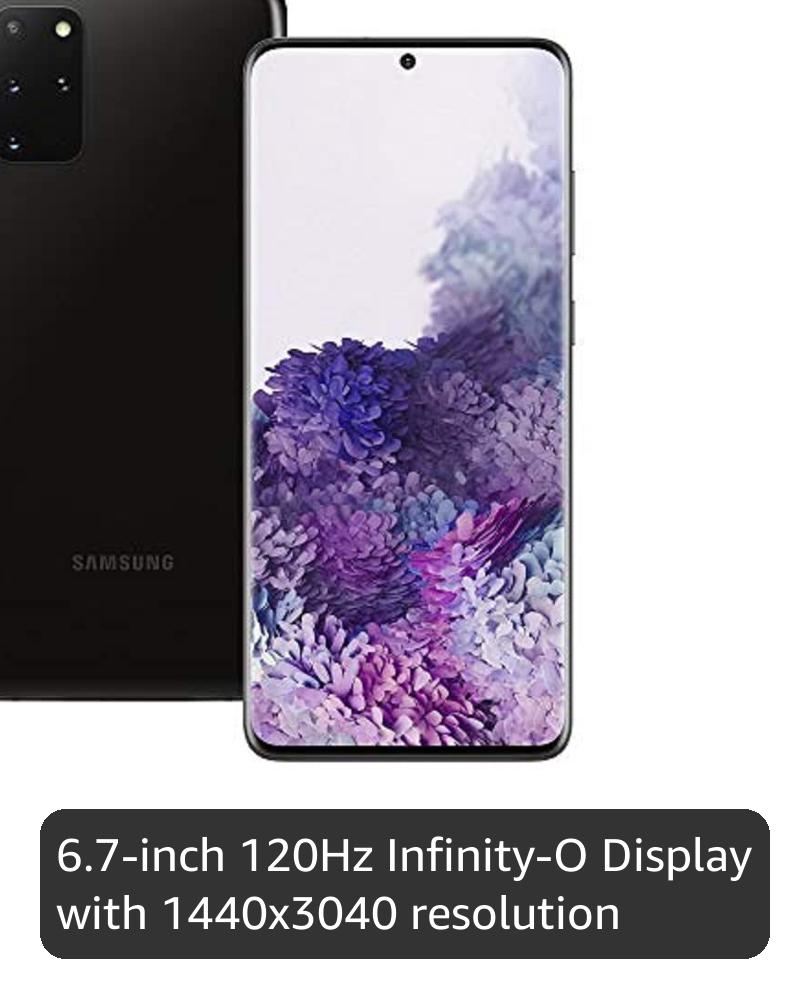 Samsung Galaxy S20+ 5G 128GB - Cosmic Black - Unlocked