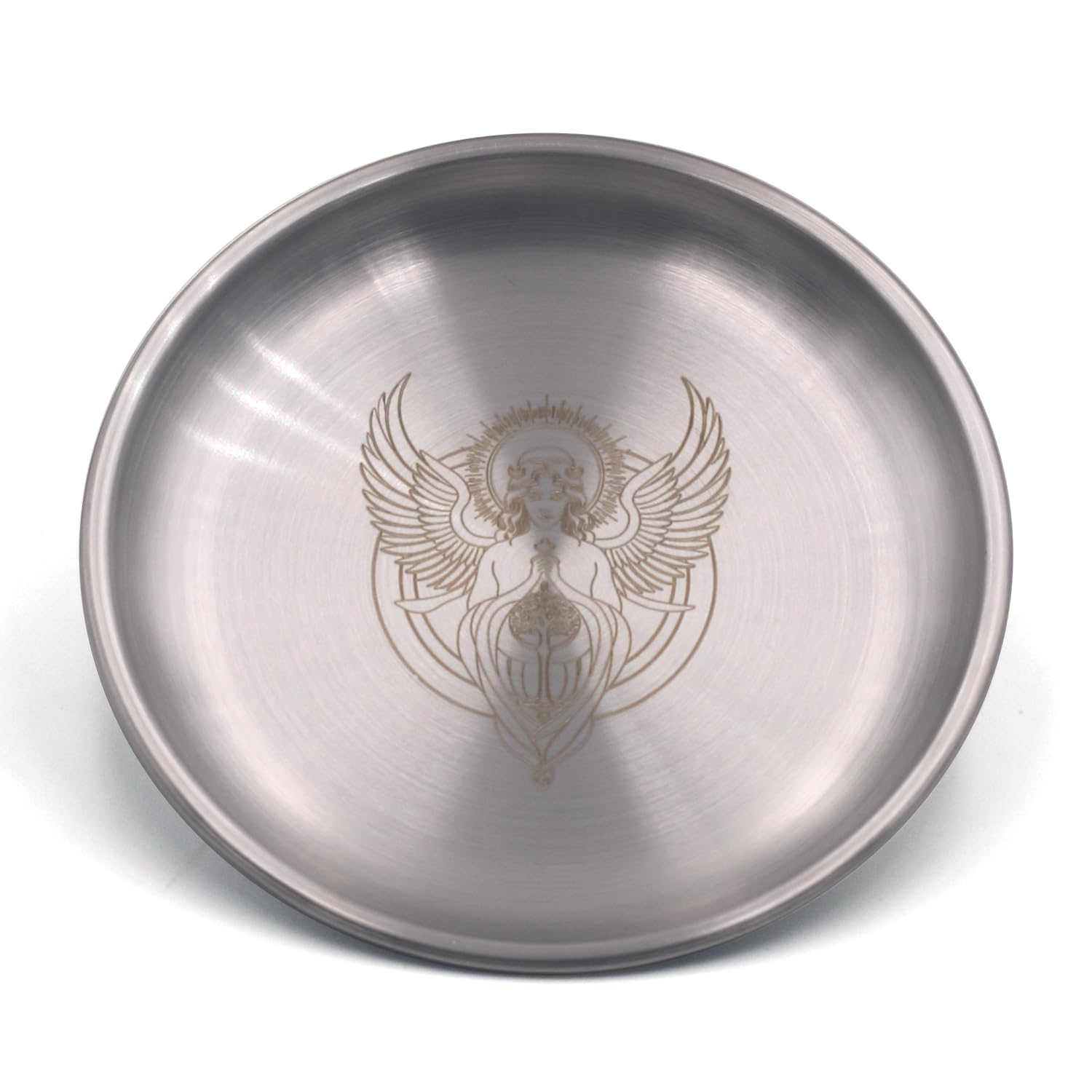 Offering Prayer Ritual Bowl Plate Great for Altar,Meditation,Incense Sticks, smudging, Candle, Crystal,Jewelry Use(Metatron Blessing)