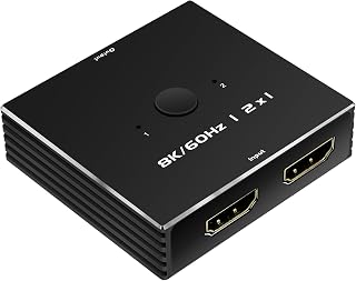HDMI 스위치 4K 120Hz 2 in 1 Out 2 포트 스위치 1 모니터 2 컴퓨터 2K 144Hz KVM 스위치 모니터 스위치 HDMI2.1 8K 60Hz Daoistek