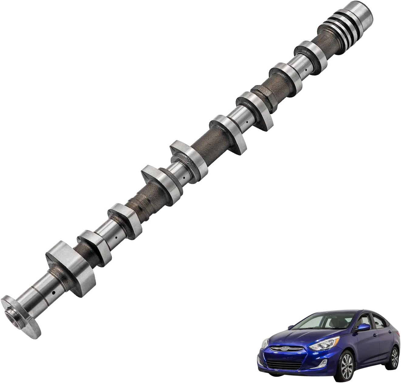 Exhaust Camshaft Fit for Hyundai Accent 1.6L 2011-2017 for Veloster 2011-2014 for Kia Rio 1.6L 2012-2017 for Kia Soul 2012-2013 Replaces# 242002B665 242002B600