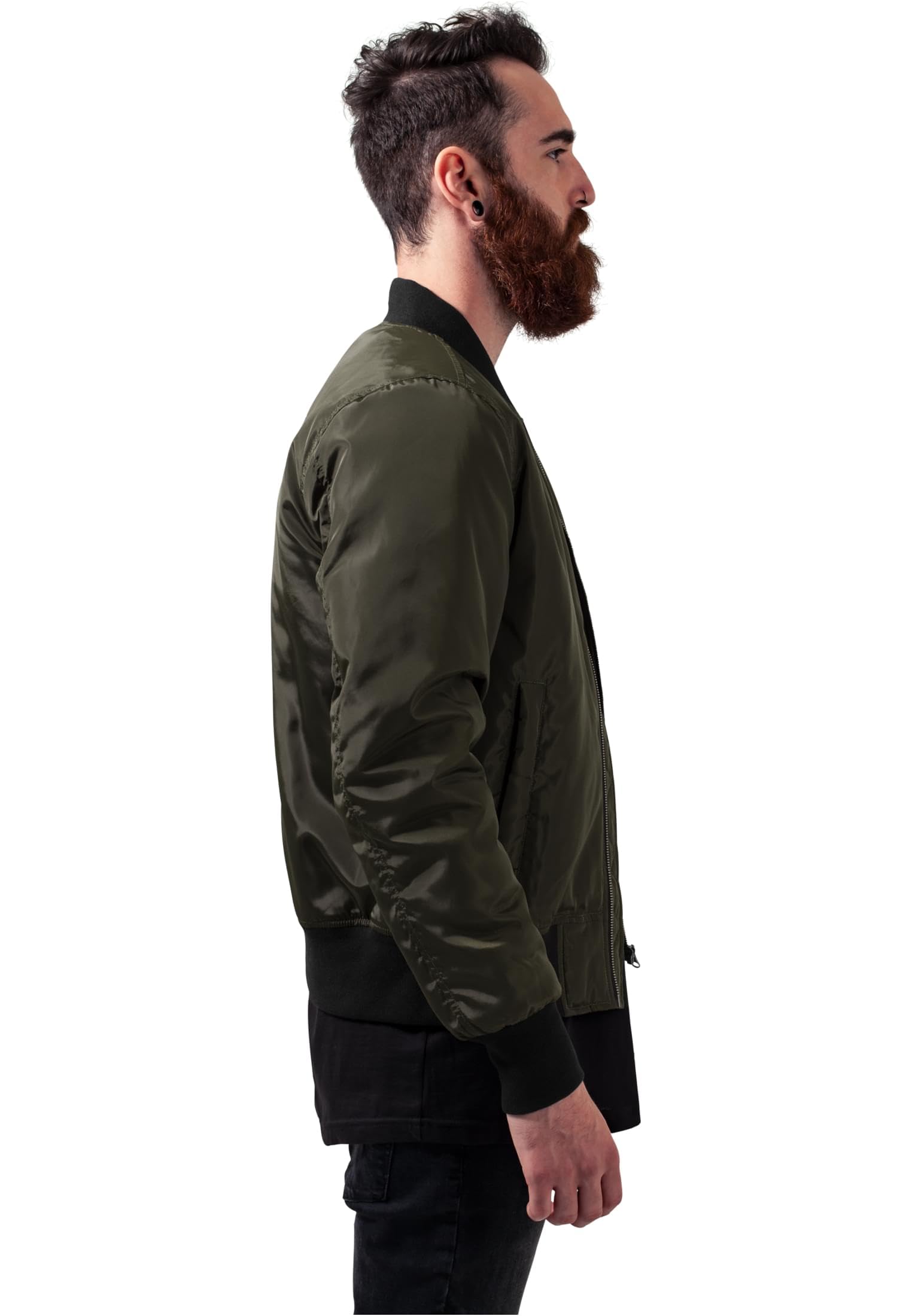 Urban Classics Chaqueta bomber otoñal para hombre, diseño clásico, chaqueta acolchada, ajustada y con un ajuste óptimo, chaqueta casual, tallas S - XL