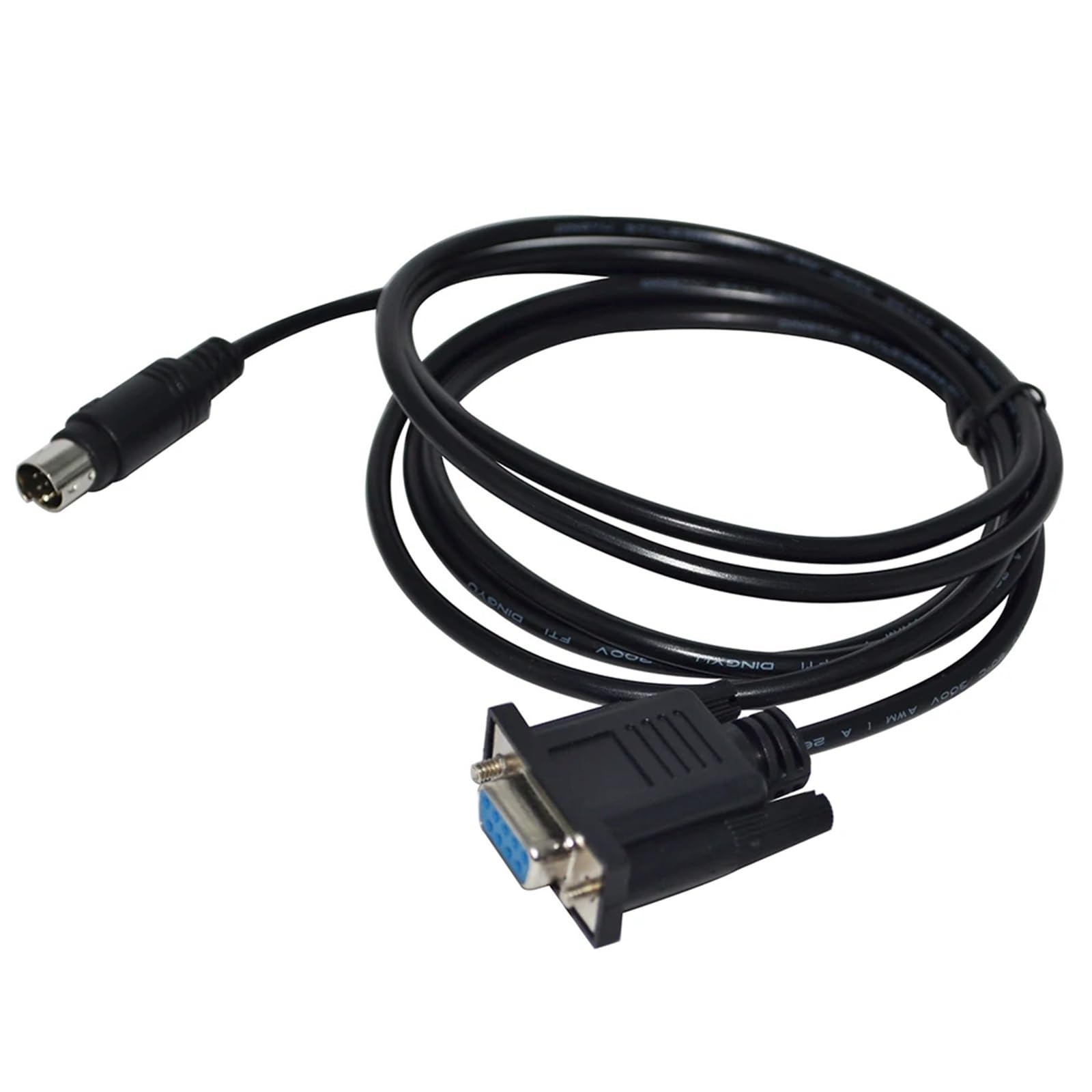D-SUB 9 PIN DB9 FEMALE to MINI DIN 8P MD8 MALE ADAPTER RS232 SERIAL DATA TRANSFER CABLE(3 metres)