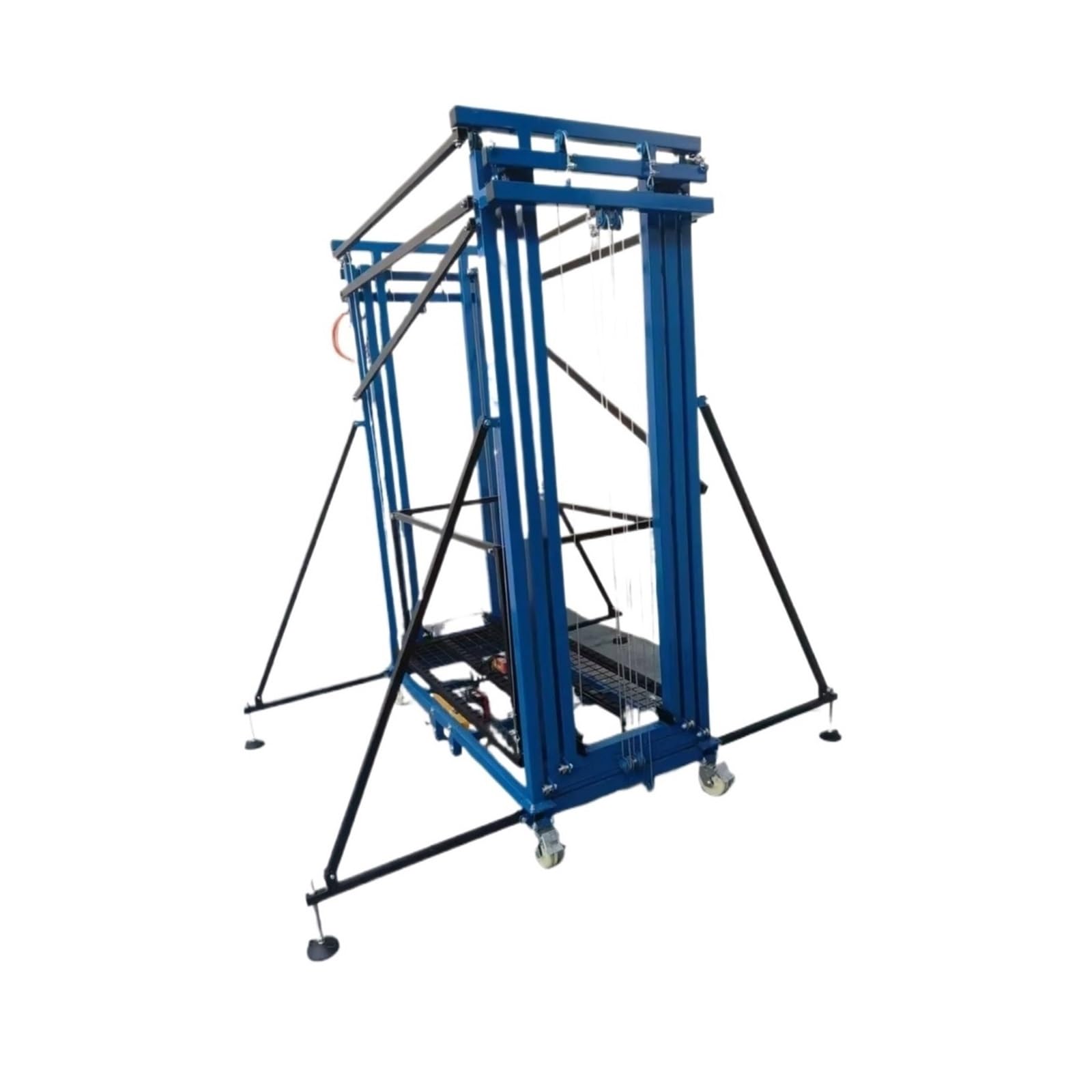 Échafaudage Électrique Mobile Pliant Multifonctionnel Chantier De Construction Maison Plate-forme Levage Télécommandée Bras Cadre Durable de Levage Palan Électrique