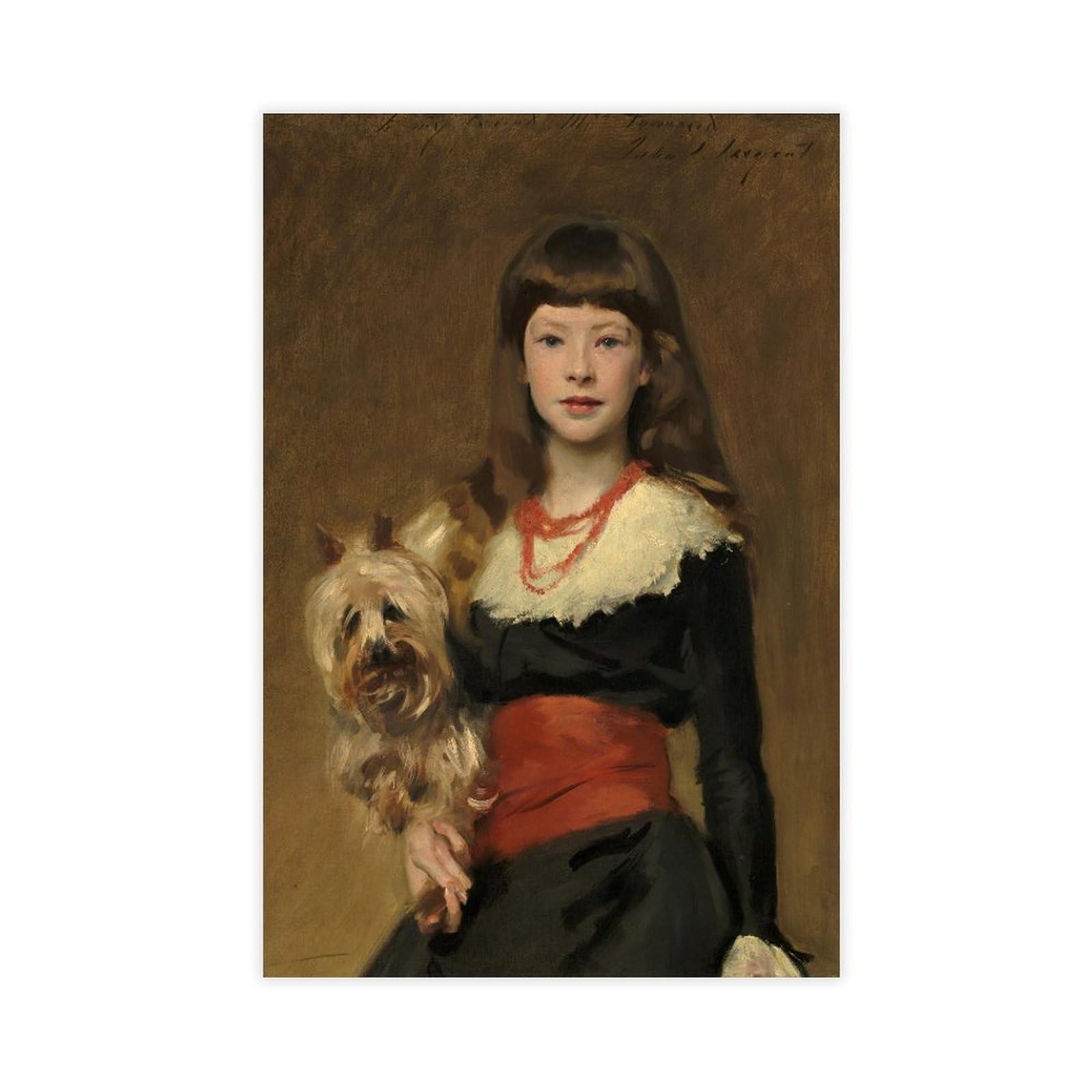 WCYB Miss Beatrice Townsend by John Singer Sargent Prints Posters Canvas Deco Paintings Wall Art For Office Unframe 20" L X 30" W