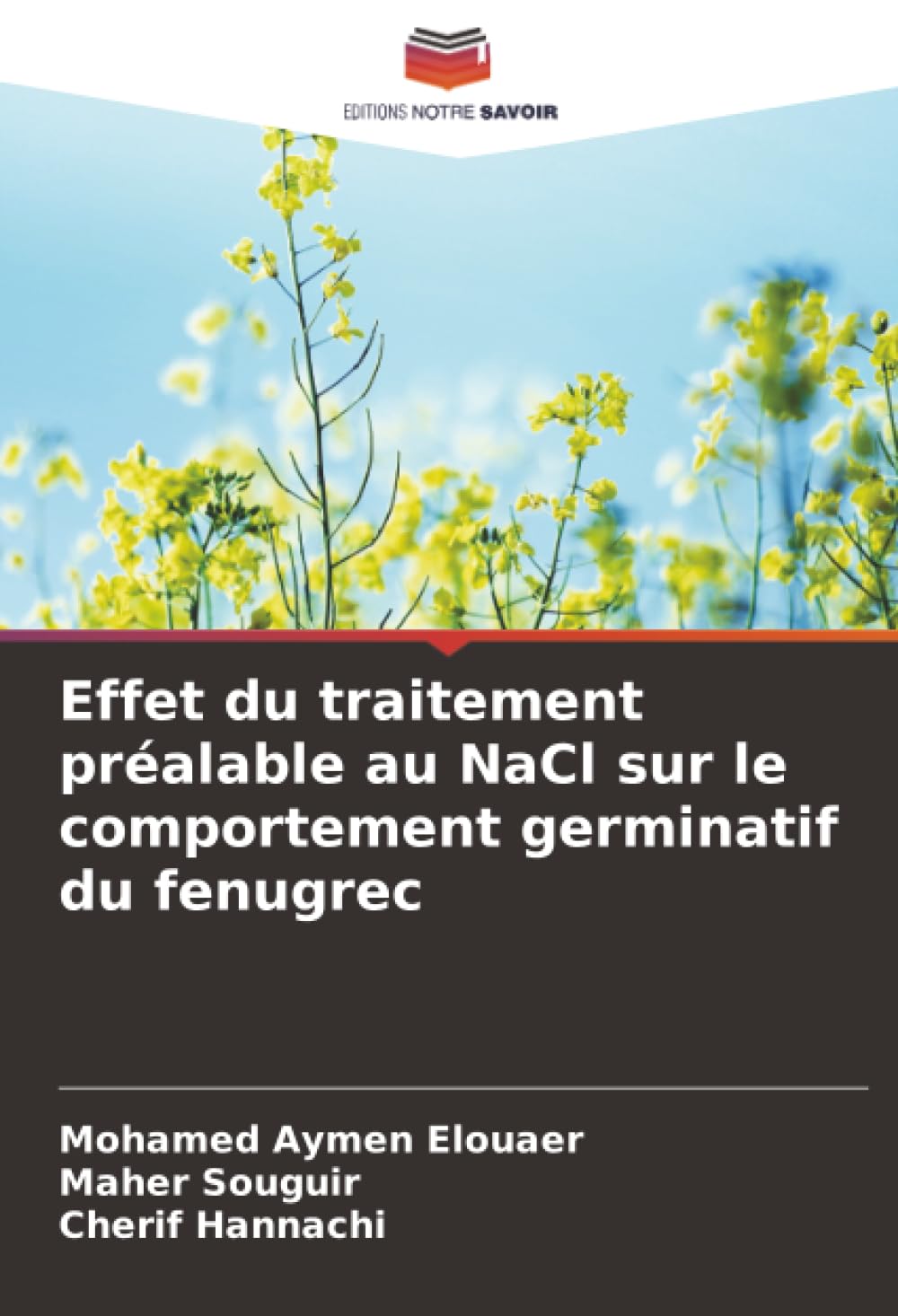 Effet du traitement préalable au NaCl sur le comportement germinatif du fenugrec