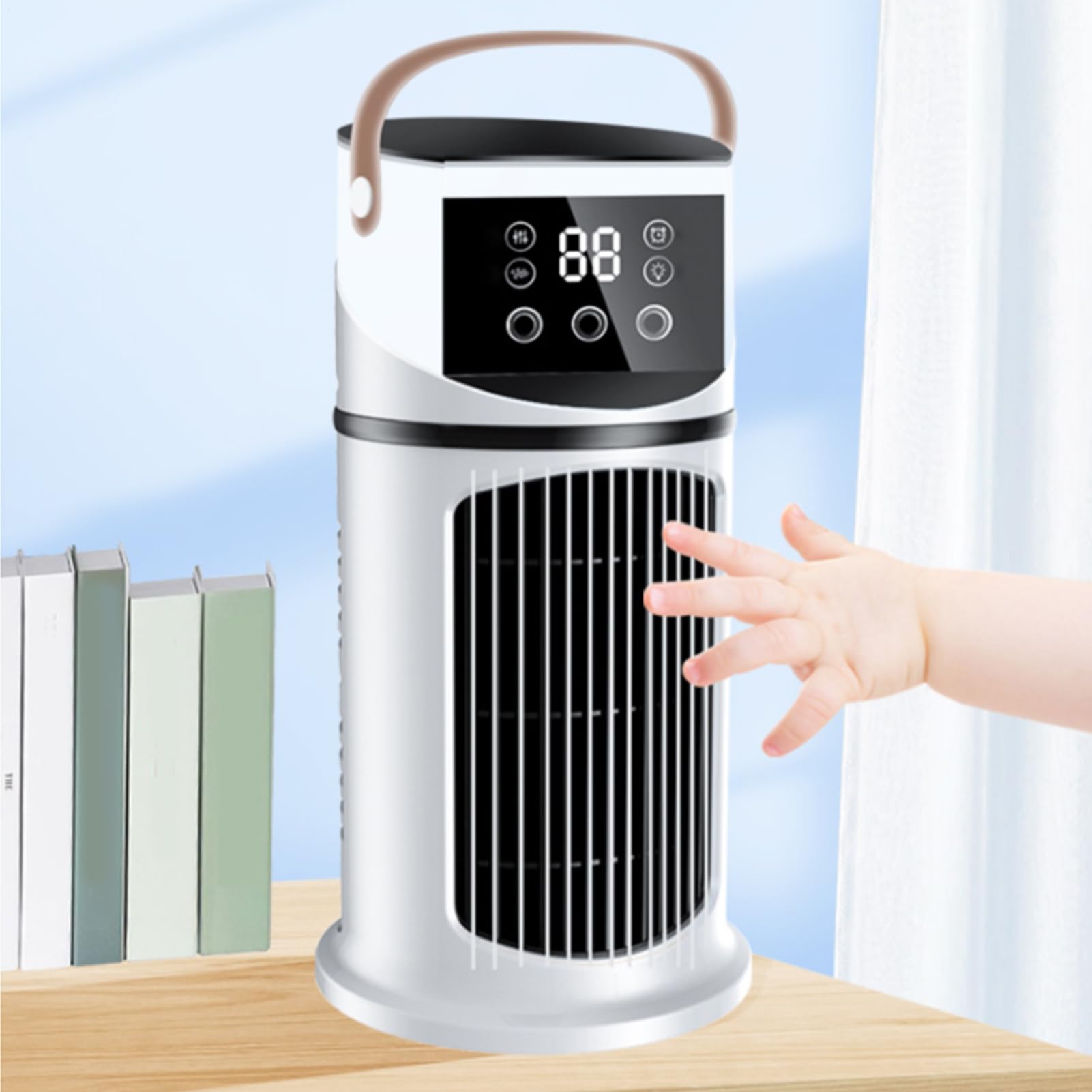 Ventilateur de climatisation haut de gamme à 9 vitesses ultra-silencieux