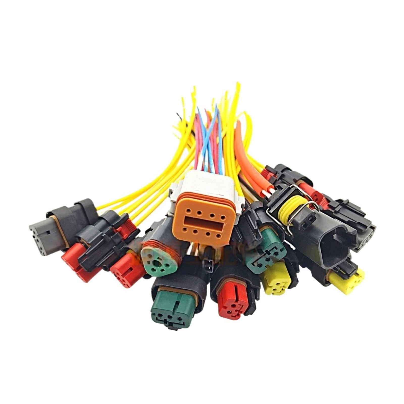 CZVJUKBYP 1pcs Excavator Pressure Water Temperature Oil Sensor Solenoid Valve Throttle Motor(COLORLESS)