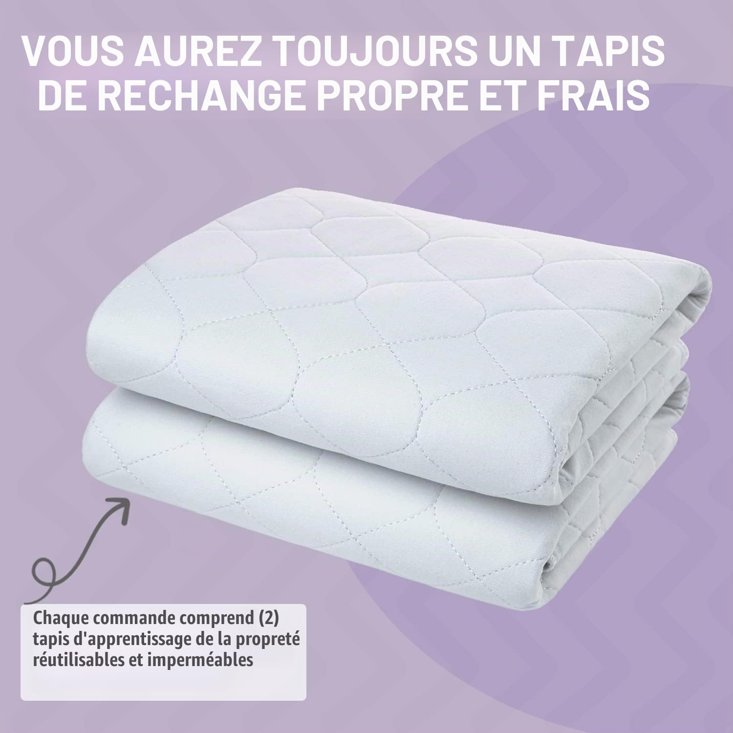 Lynmark® Kids Lot de 2 Alèses de Lit d'apprentissage de la propreté pour Protection imperméable | Protège-lit idéal pour l'apprentissage de la propreté et l'humidification du lit