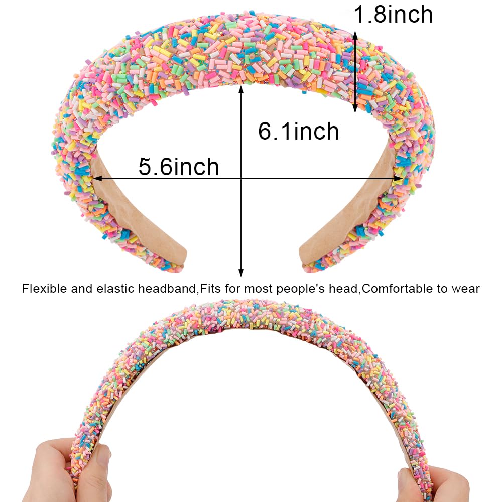 Amazon.com : AHONEY 2 Pack Candy Headbands - Thick Padded 